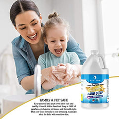 Gallon refill spout on Bastion Finesilk hand soap