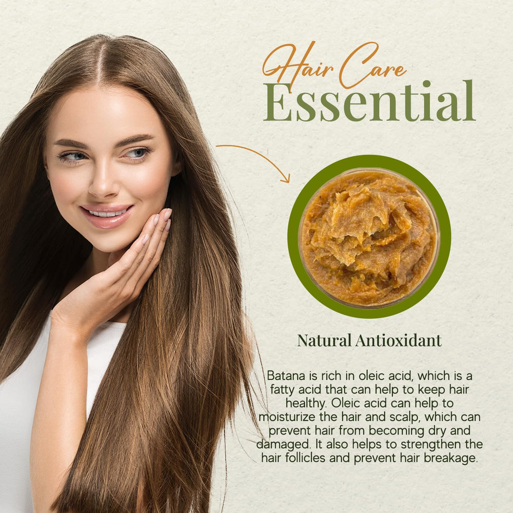 Amber glass container preserves Batana oil’s natural potency.