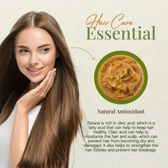 Amber glass container preserves Batana oil’s natural potency.