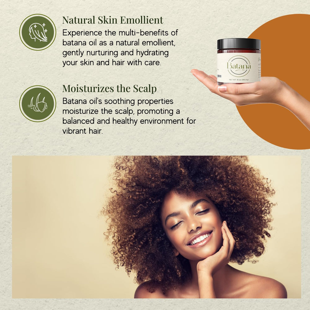 Natural scent of Batana oil with no added fragrances.