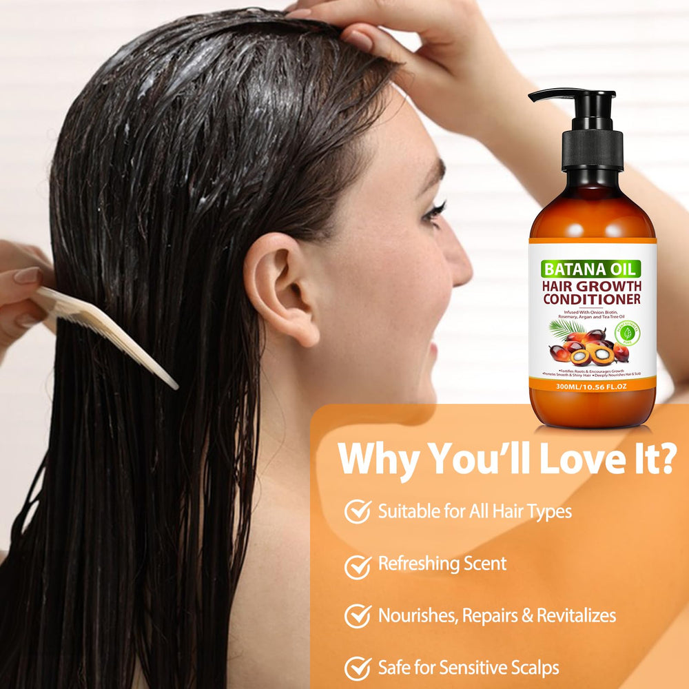 Batana Oil Conditioner works for both curly and straight hair