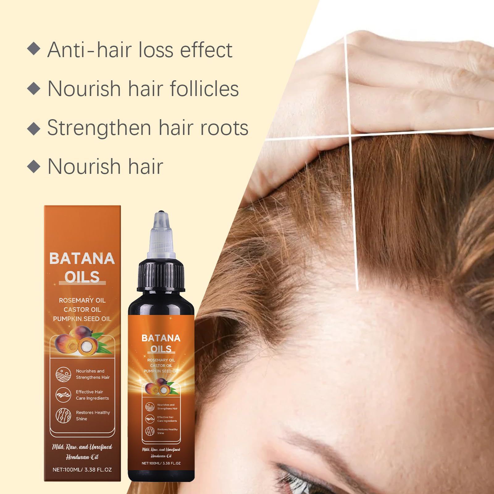 Batana Oil pumpkin seed oil jar shows nutrient-rich blend