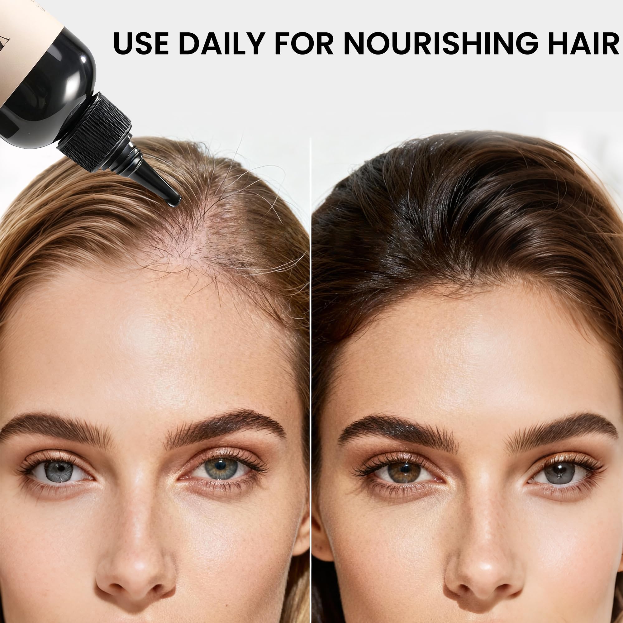 Batana Oil finish on hair reveals natural shine and softness.