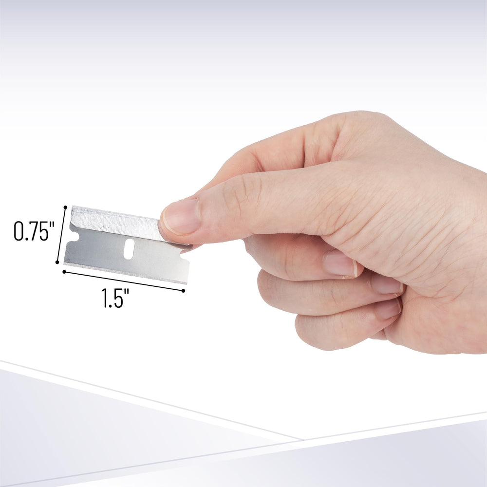 Bates Choice blade in action for precise scraping and clean cuts.