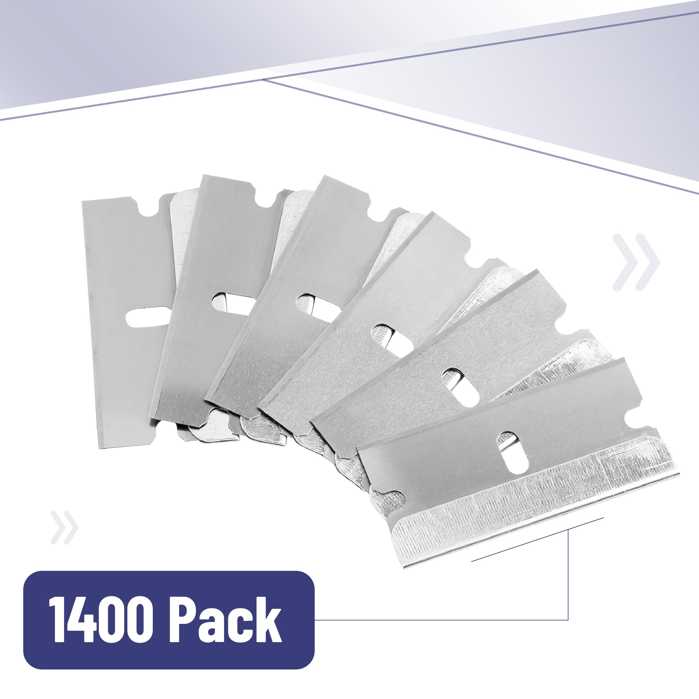 Bates Choice blades individually wrapped for safe dispensing.
