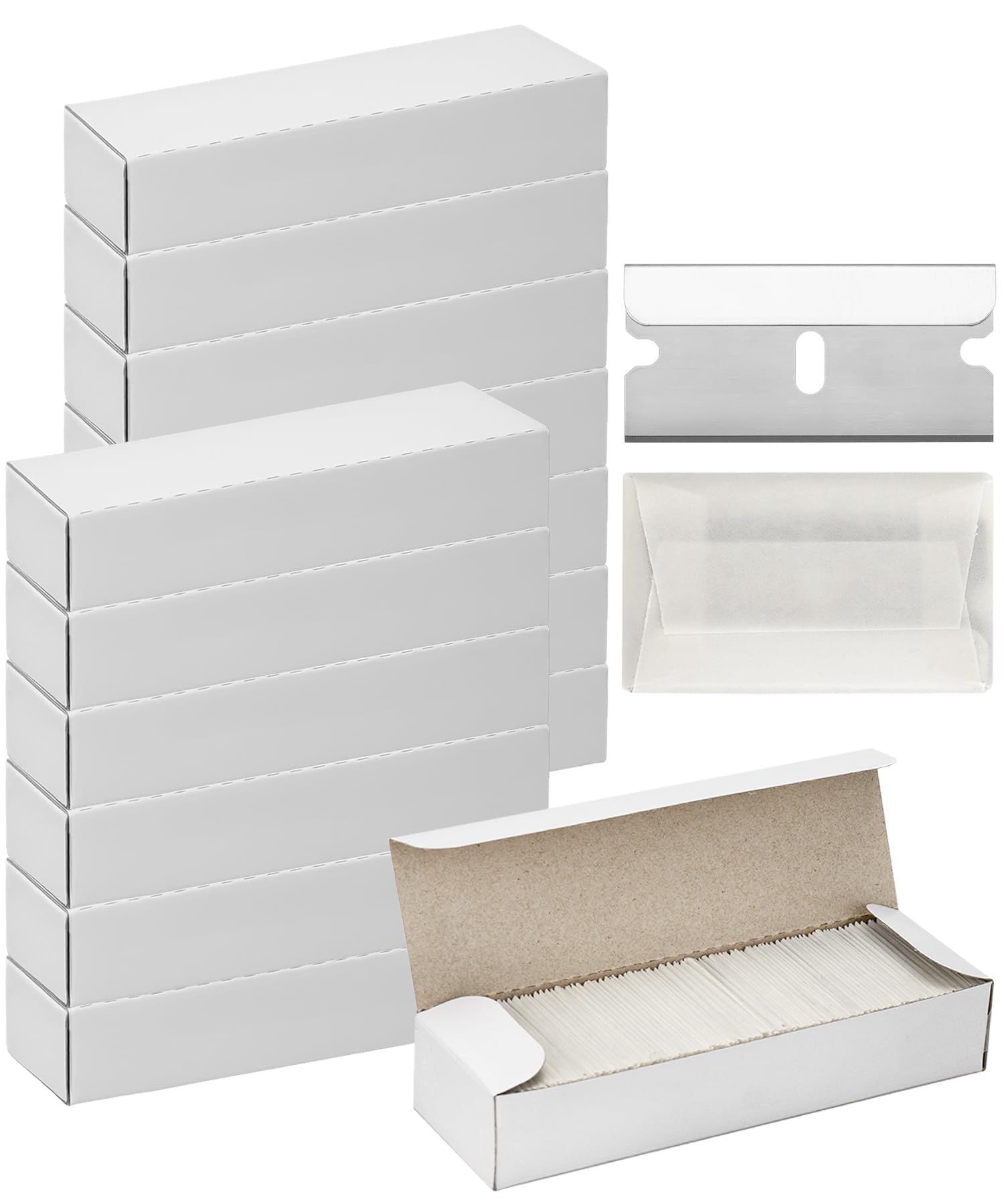 Bates Choice single-edge blade 1400-pack box front view for bulk professional use.