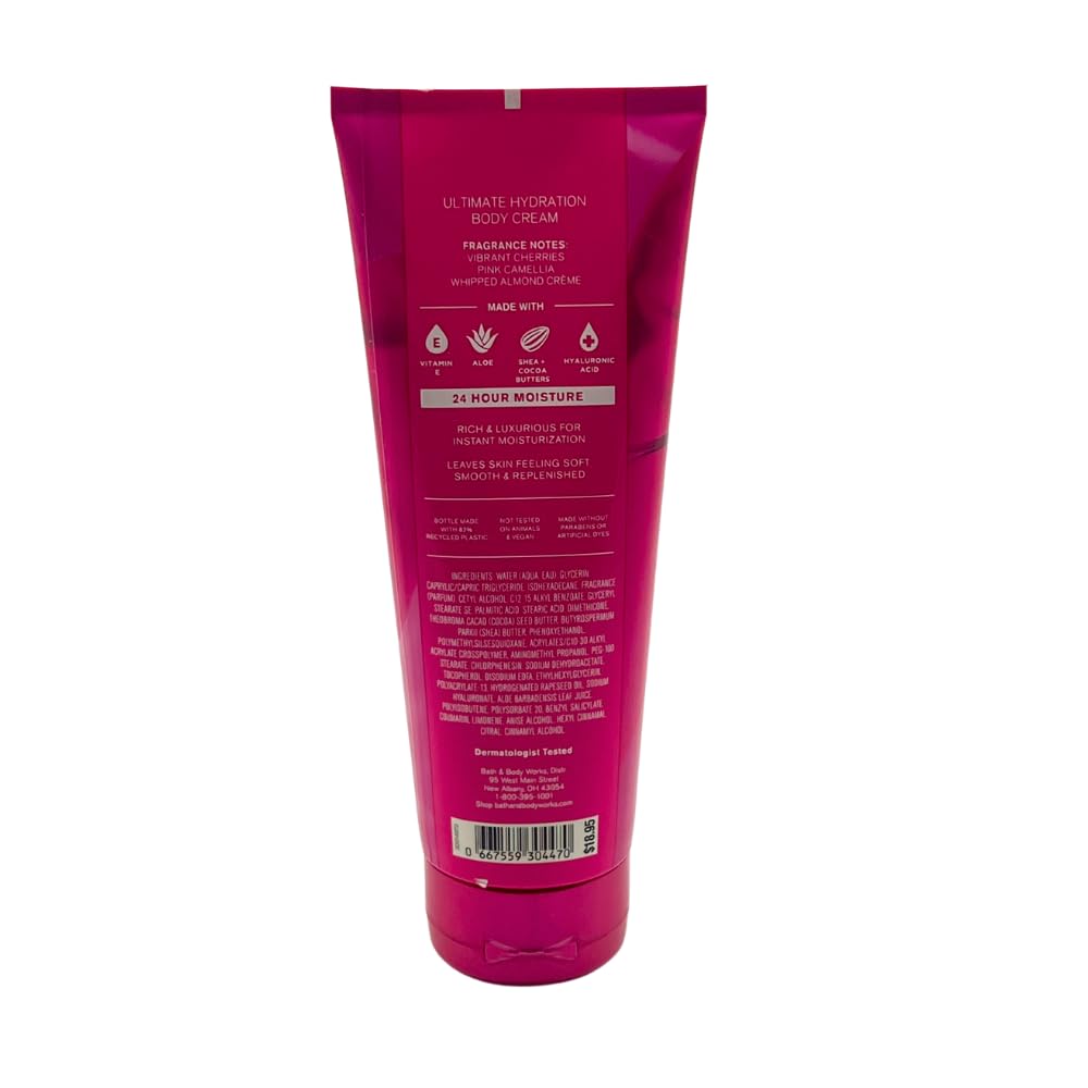 Bath & Body Works Perfect in Pink 8 oz jars two-pack back view