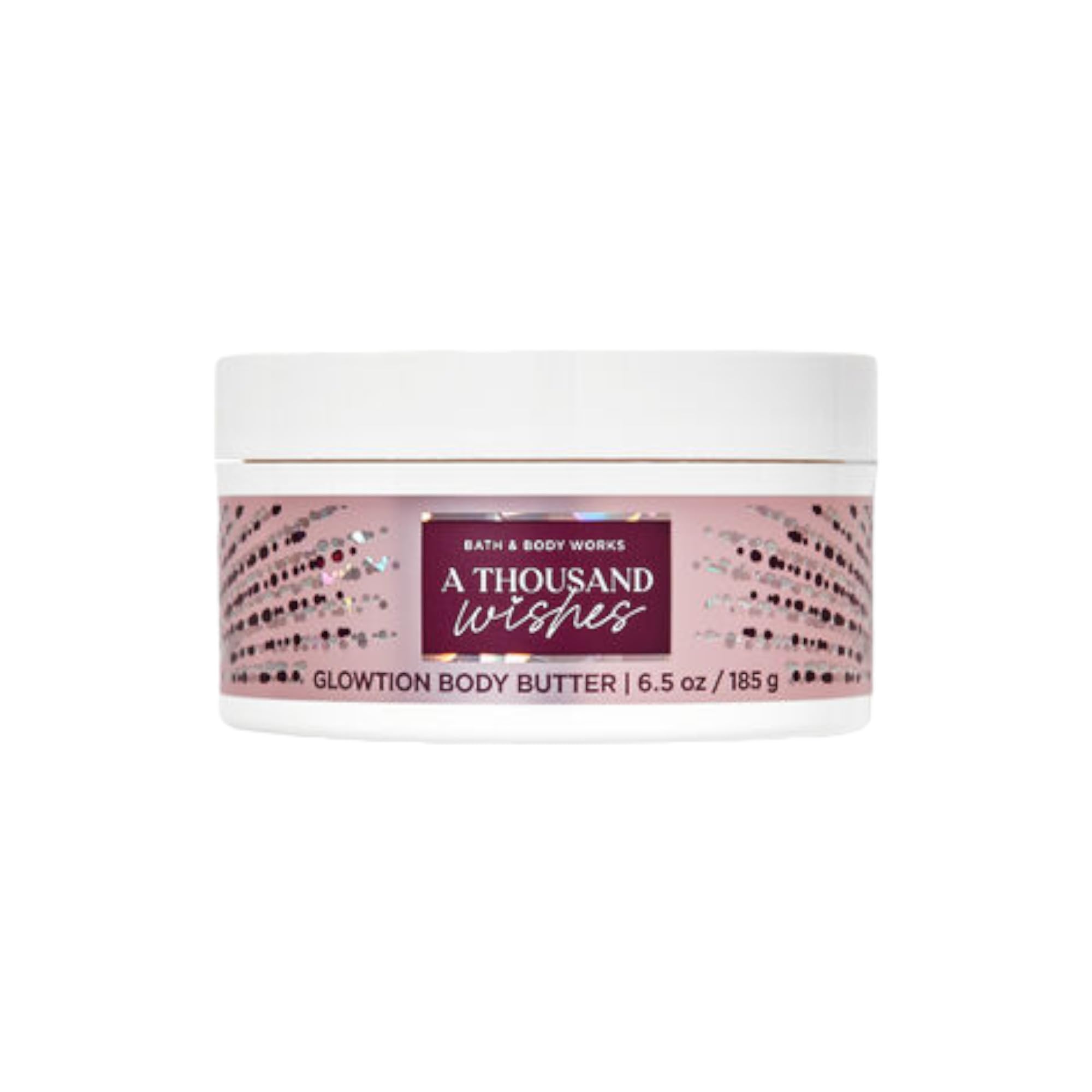 Bath & Body Works A Thousand Wishes body butter application on arms for a subtle shimmering finish.