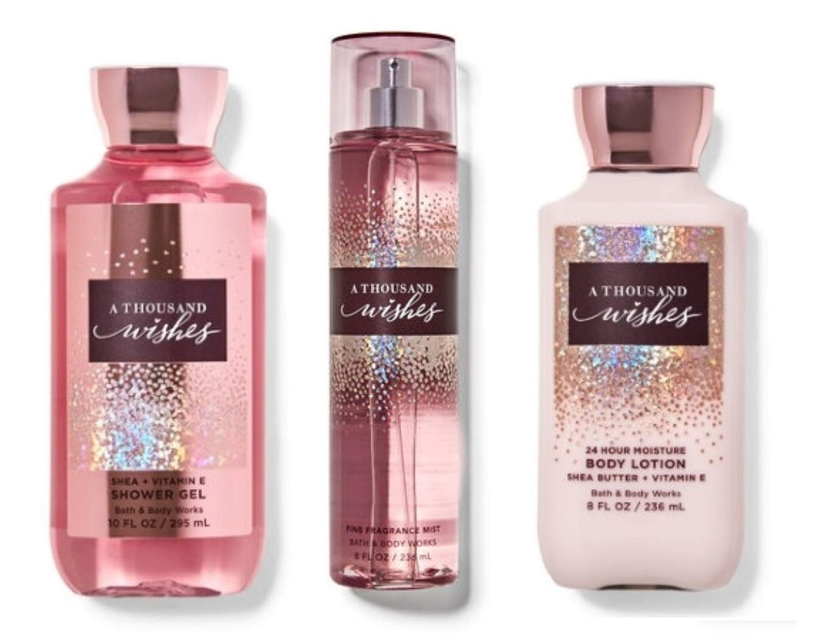 Bath & Body Works A Thousand Wishes gel bottle for a refreshing start