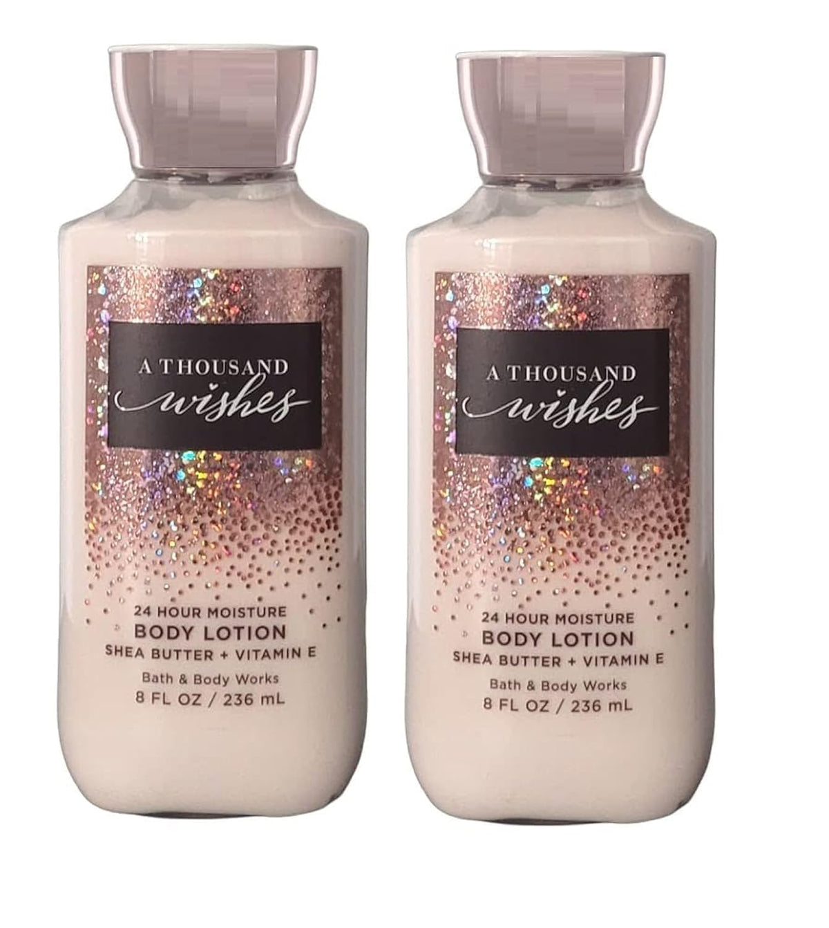 Bath & Body Works A Thousand Wishes lotion bottle for silky skin and long-lasting fragrance