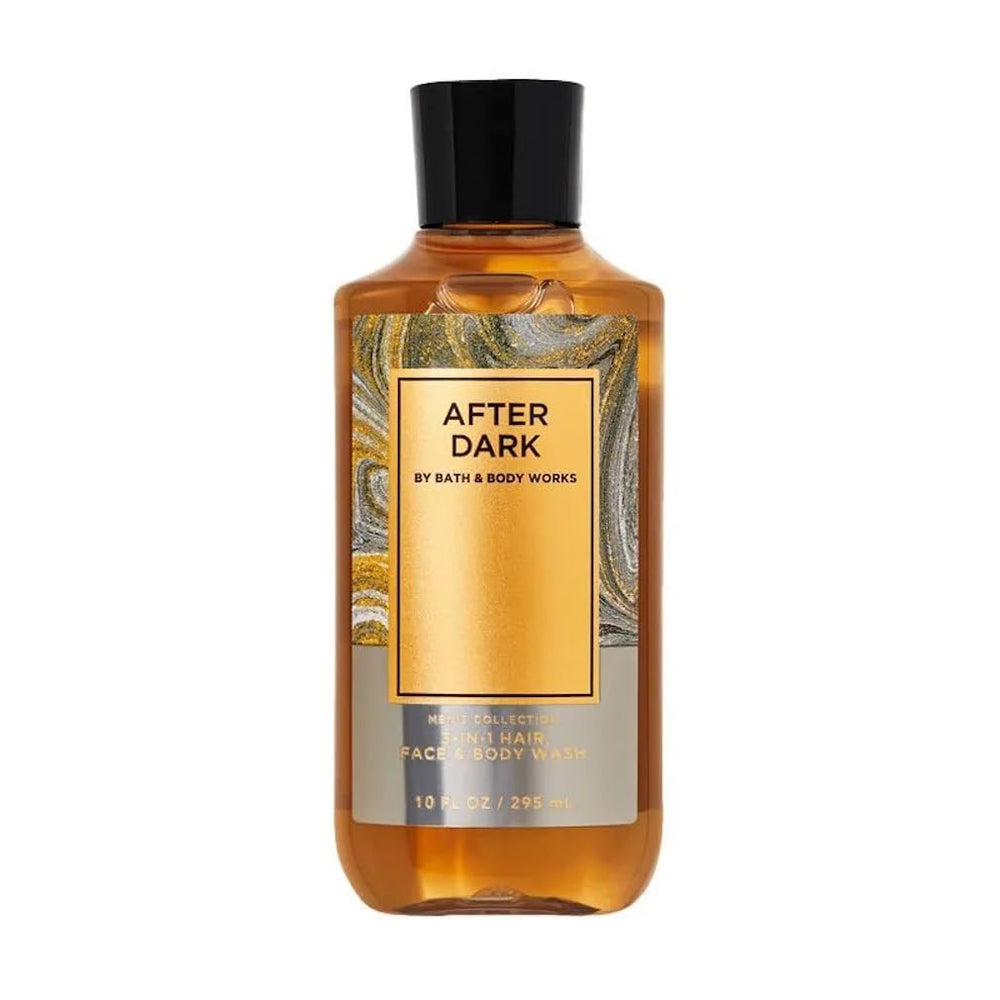 Bath and Body Works After Dark 3-in-1 bottle pour, versatile wash for hair, face, and body