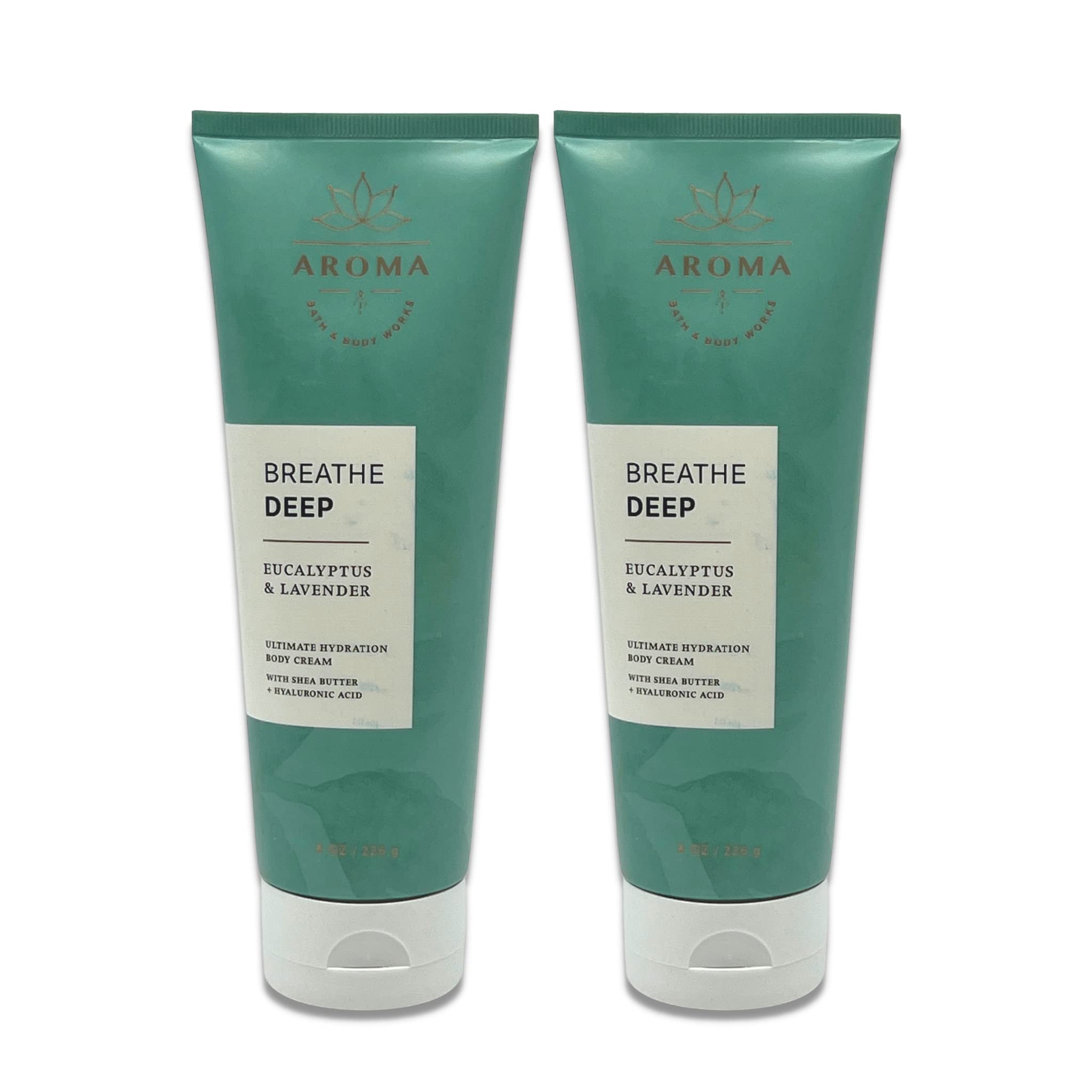Bath & Body Works Aromatherapy Breathe Deep cream jar front for hydrating skin.
