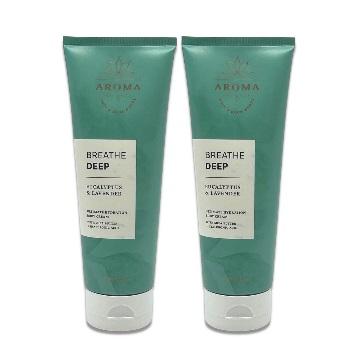 Bath & Body Works Aromatherapy Breathe Deep cream jar front for hydrating skin.