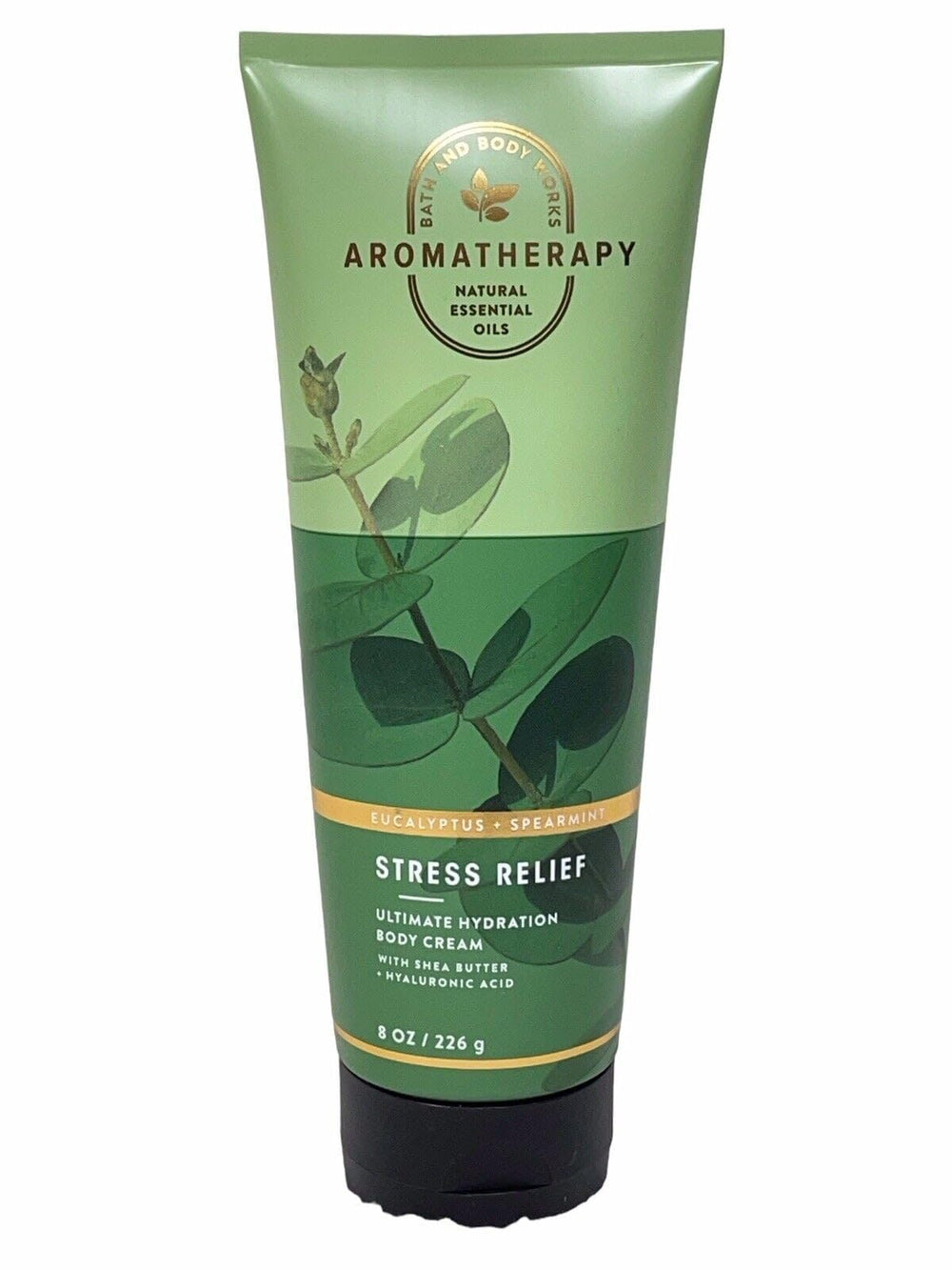 Bath & Body Works Aromatherapy Eucalyptus Spearmint bottle for luxurious hydration and refreshing aroma.