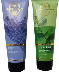 Bath & Body Works Aromatherapy eucalyptus spearmint cream tub for daily stress relief.