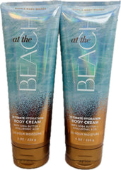 Bath & Body Works At the Beach 2-pack front view, hydrating cream for soft, nourished skin.