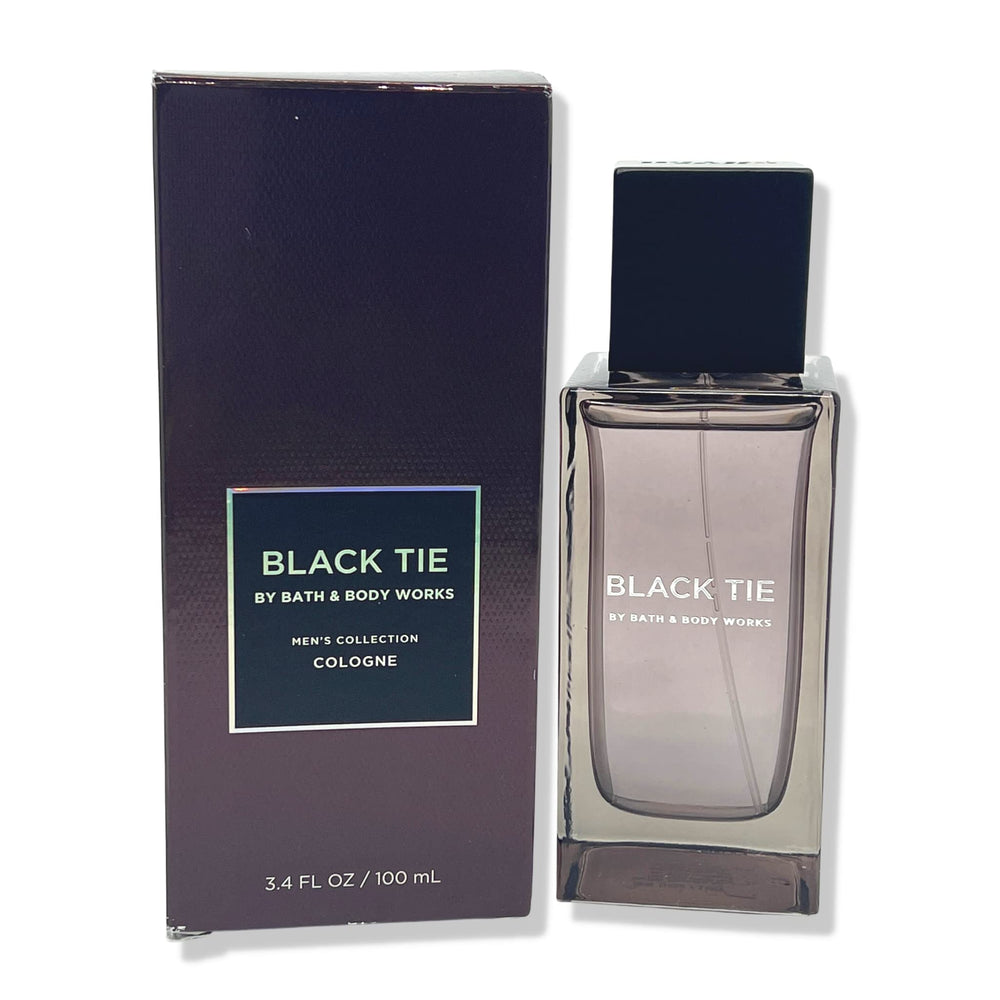 Bath & Body Works Black Tie Cologne bottle, 3.4oz, ready for daily wear.
