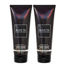 Bath and Body Works Black Tie Ultimate Hydration Body Cream 8oz 2-pack provides luxe texture and 24-hour moisture.