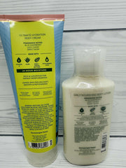 Bath & Body Works Blue Raspberry Burst packaging set featuring two products.