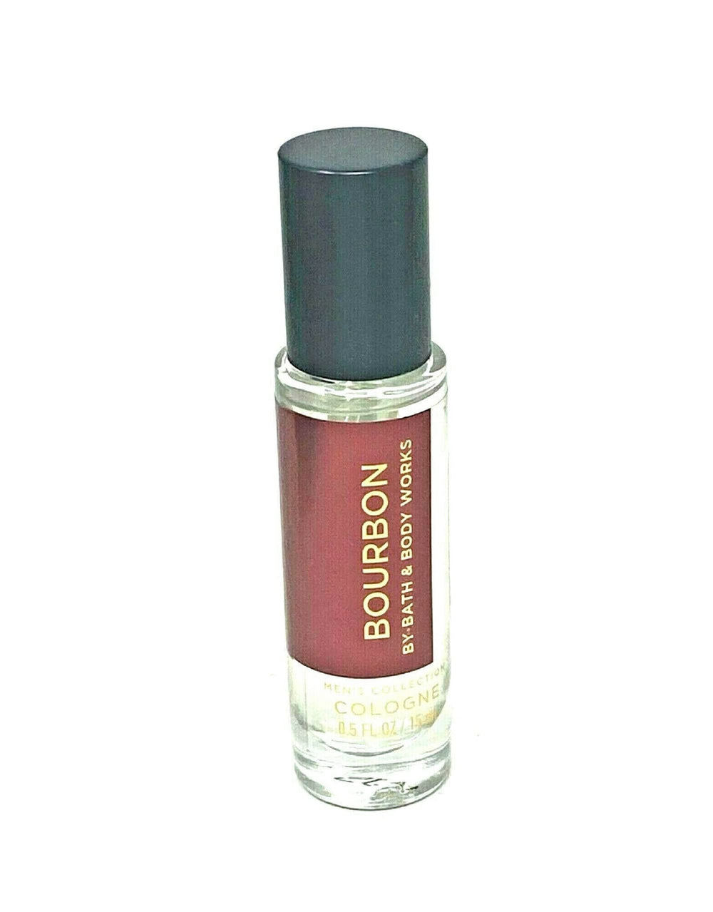 Bath & Body Works Bourbon Men's Mini Cologne pour bottle for on-the-go refresh