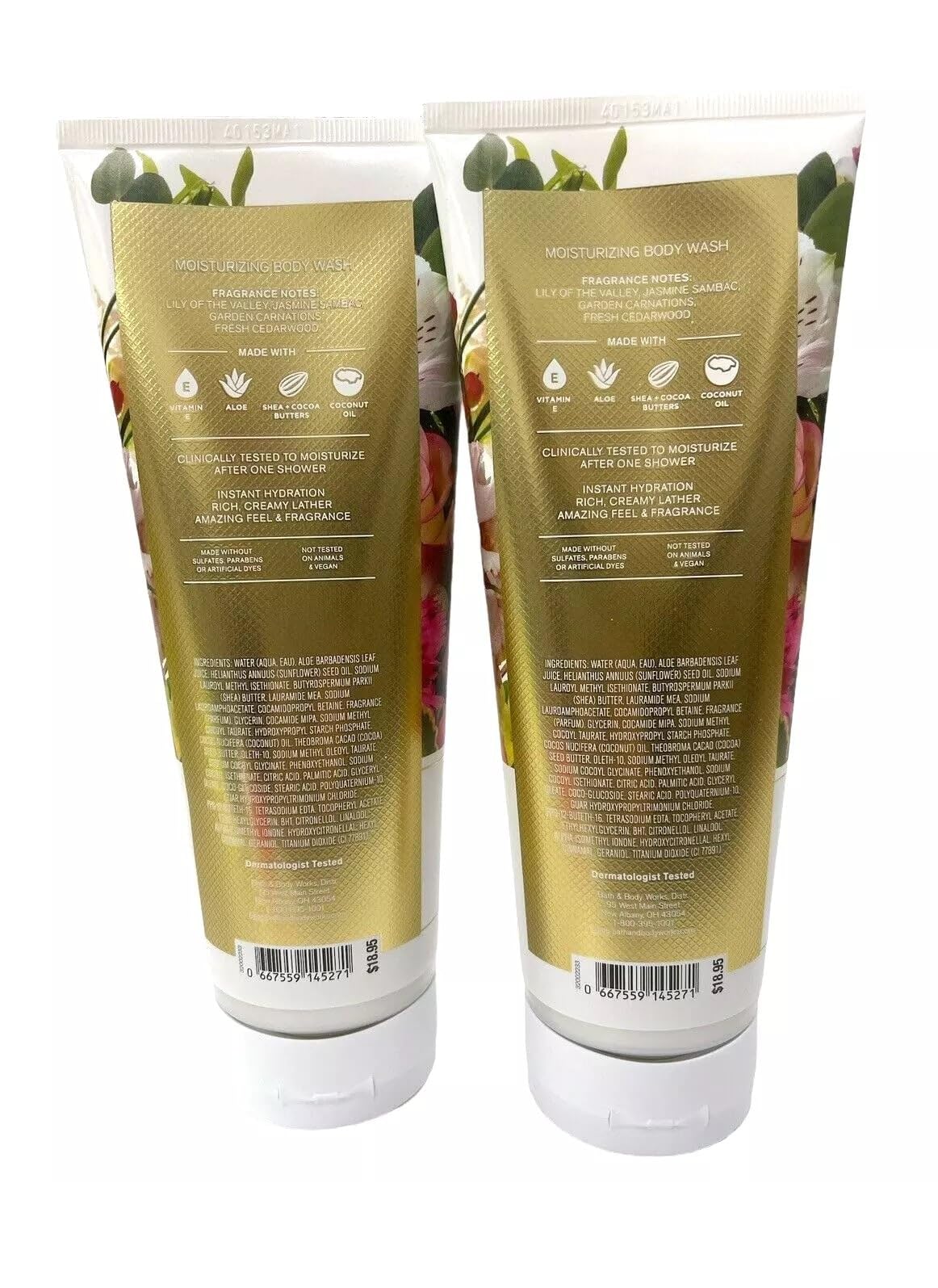Bath & Body Works Brightest Bloom packaging display for daily routine.
