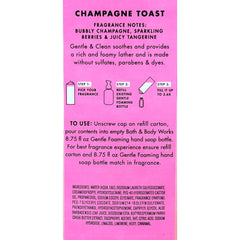 Bath & Body Works Champagne Toast foaming hand soap pump with rich, gentle lather