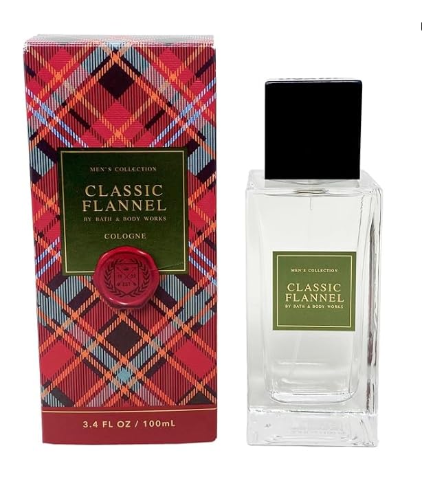 Bath & Body Works Classic Flannel Cologne Spray bottle pour for easy dispensing.