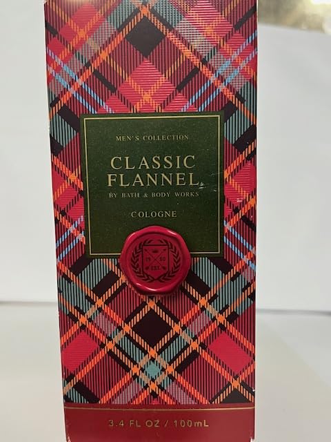 Bath & Body Works Classic Flannel packaging-closeup suggests gift-ready presentation.