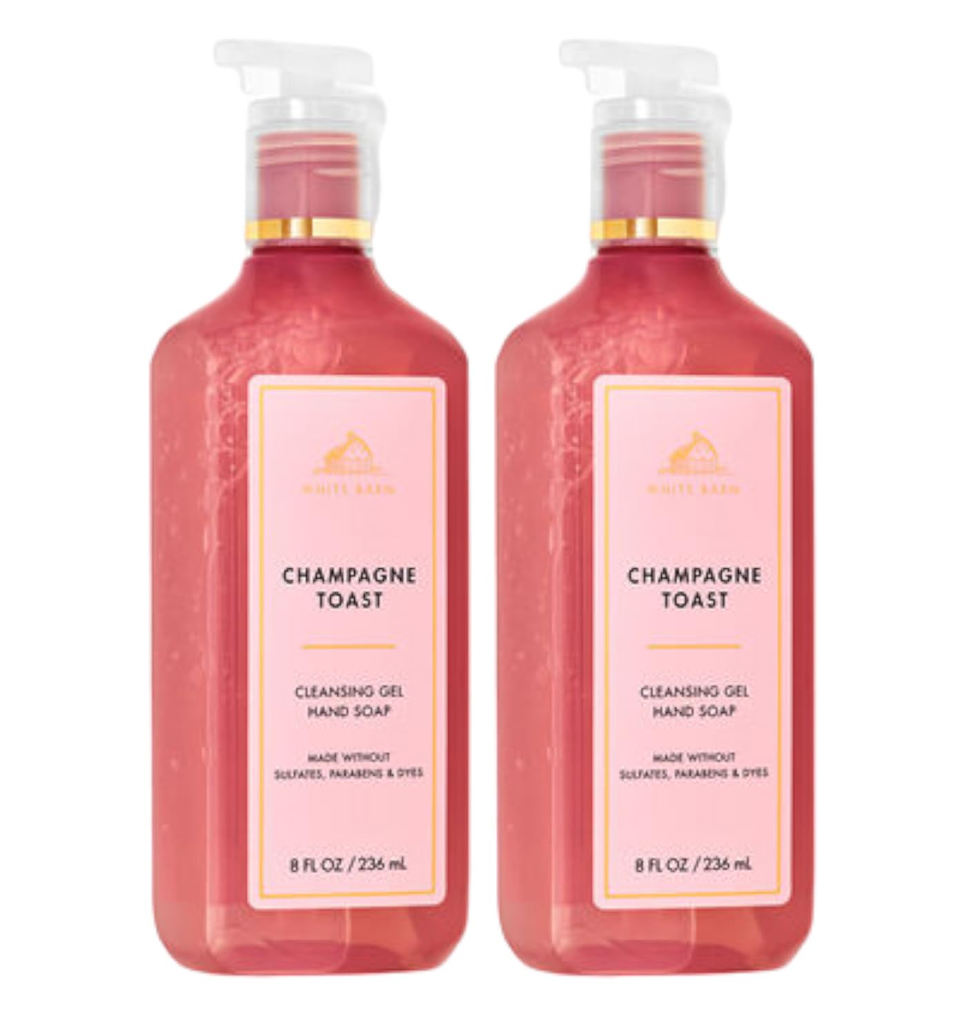 Bath & Body Works Champagne Toast cleansing hand soap duo with rich foam for everyday use