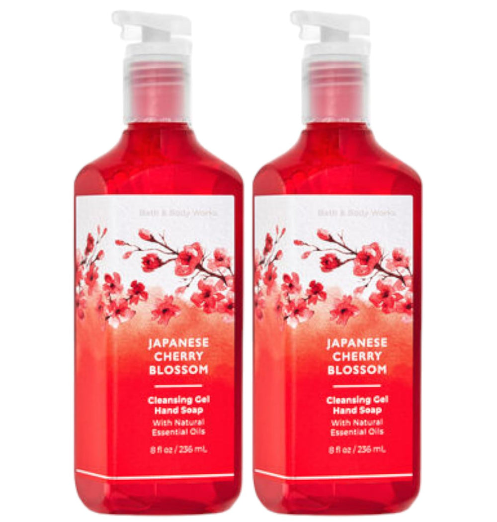 Bath & Body Works Japanese Cherry Blossom cleansing gel hand soap bottle pour for everyday use