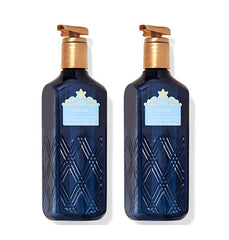 Bath and Body Works cleansing gel hand soap winter 2-pack image, two 8.75 oz bottles with gentle foam.