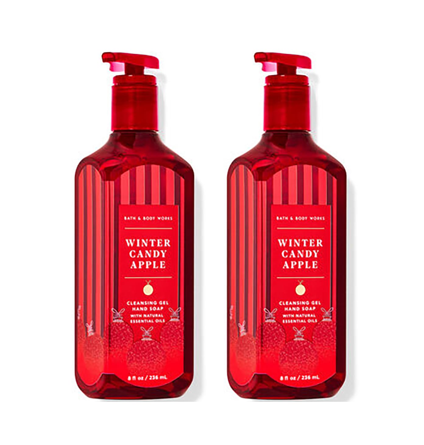 Bath and Body Works cleansing gel hand soap in Winter Candy Apple for soft hands and fresh fragrance