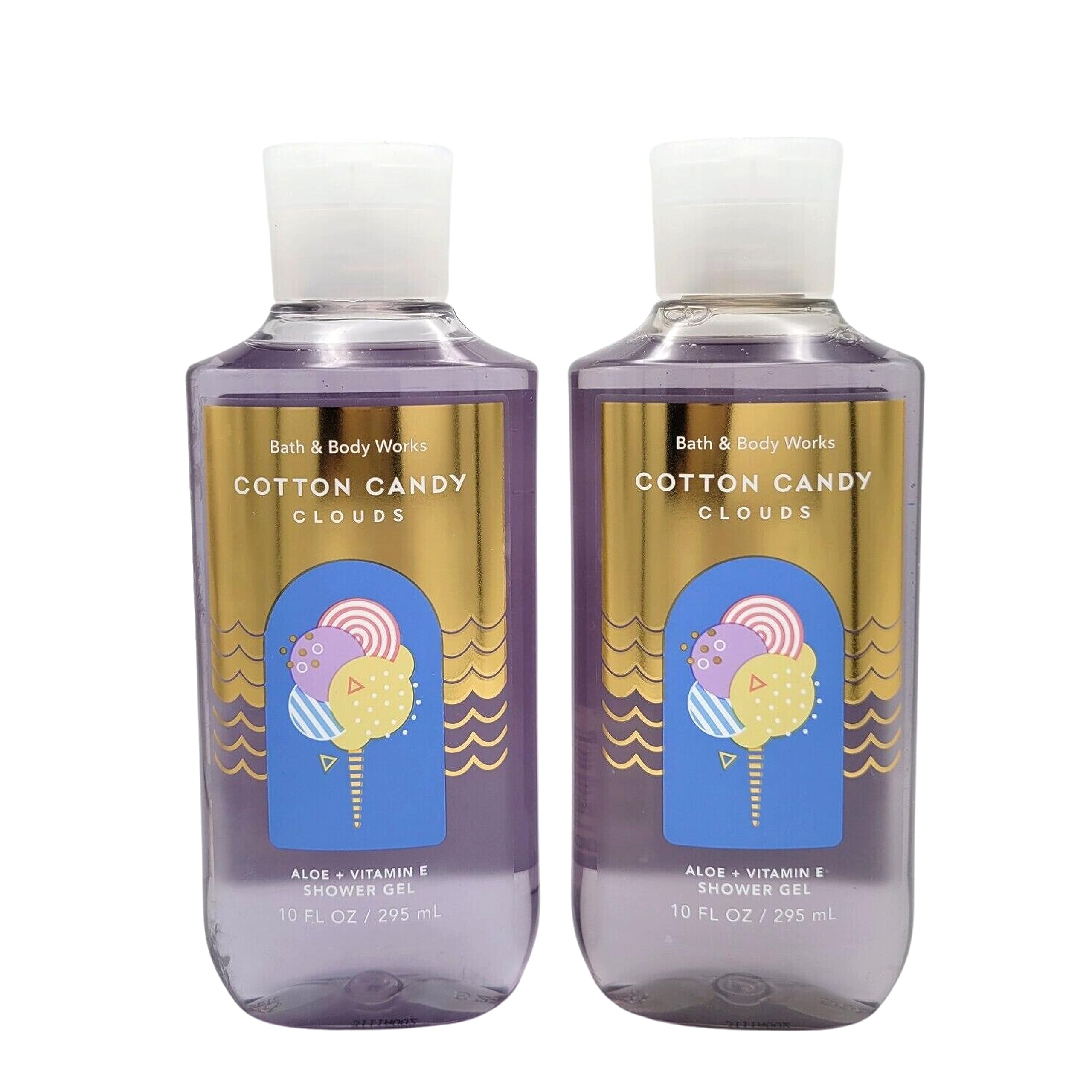 Bath and Body Works Cotton Candy Clouds 2-pack shower gel gift set for gifting and daily use