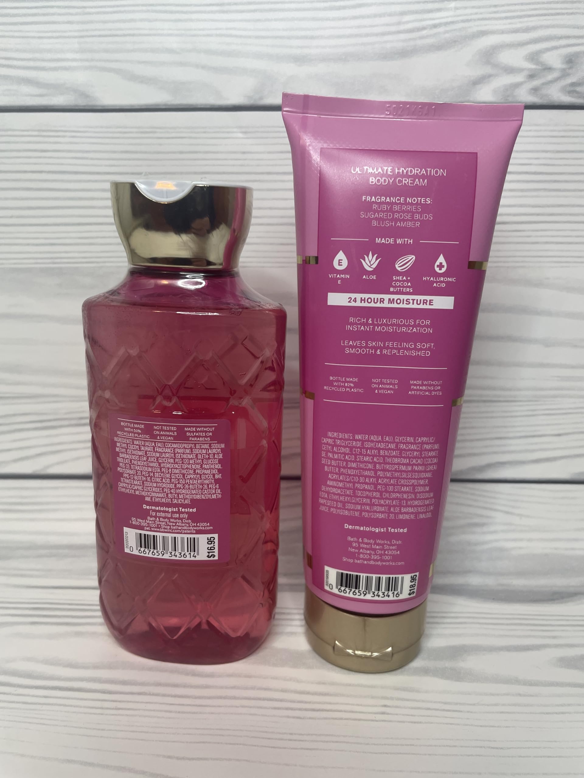 Bath & Body Works Covered In Roses body wash bottle for refreshing cleanse
