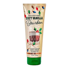 Bath & Body Works Cozy Vanilla Bourbon body cream jar for deep hydration and luxurious scent