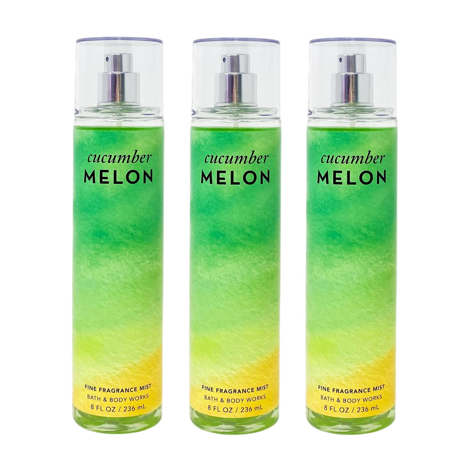 Bath & Body Works Cucumber Melon 3-Pack Fine Fragrance Mist — ideal for layering your signature scent.