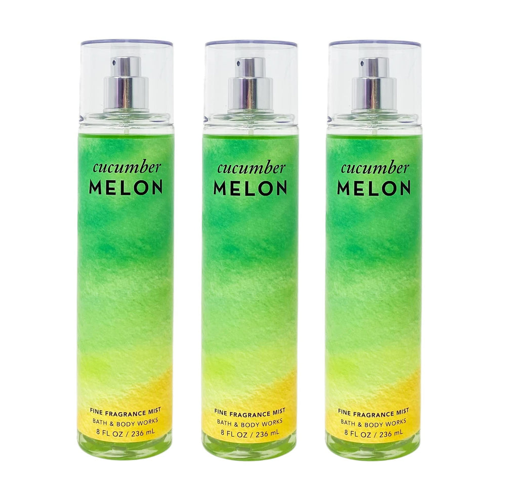 Bath & Body Works Cucumber Melon 3-Pack Fine Fragrance Mist — ideal for layering your signature scent.