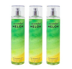 Bath & Body Works Cucumber Melon 3-Pack Fine Fragrance Mist — ideal for layering your signature scent.