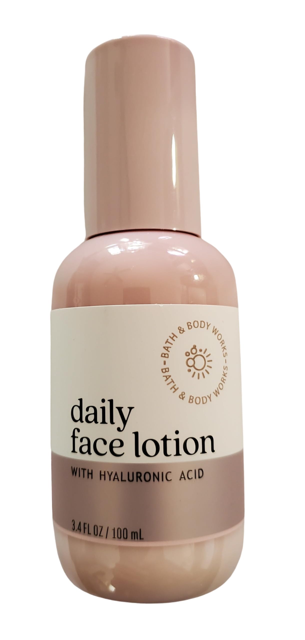 Bath & Body Works Daily Face Lotion with Hyaluronic Acid bottle delivering lightweight hydration.