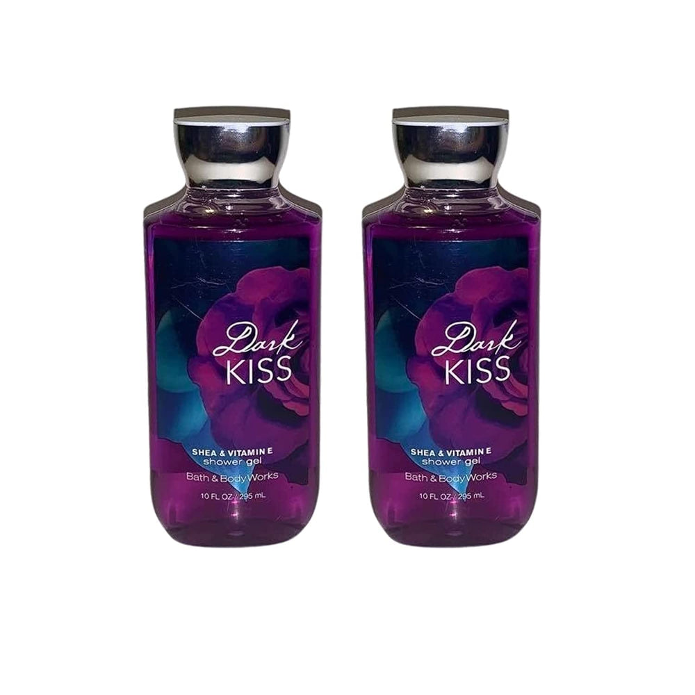 Bath and Body Works Dark Kiss Gift Set bottles show two 10 oz shower gels for daily cleansing.