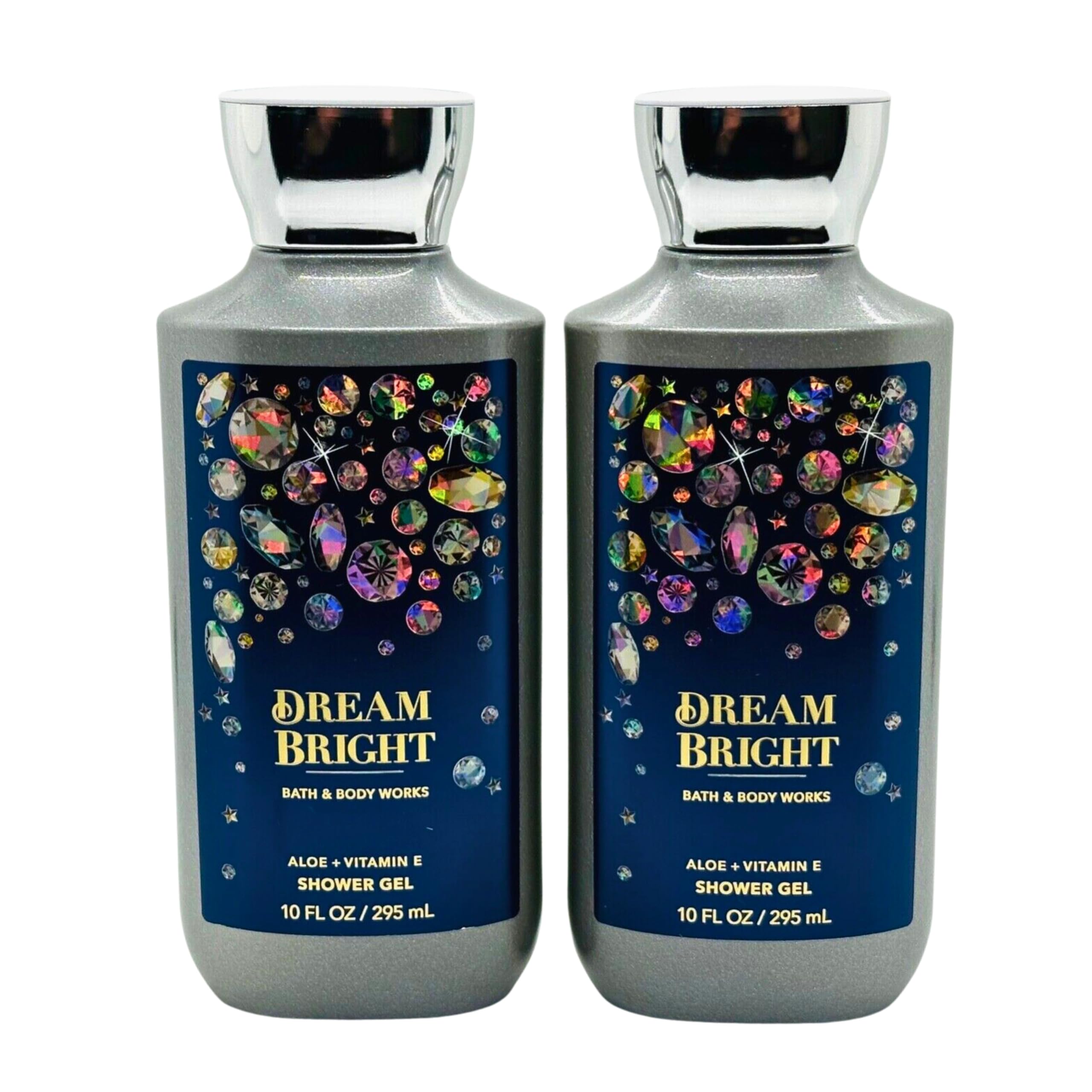 Bath & Body Works Dream Bright shower gel duo 10 oz bottles for a fragrant, moisturizing cleanse.