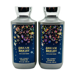 Bath & Body Works Dream Bright shower gel duo 10 oz bottles for a fragrant, moisturizing cleanse.
