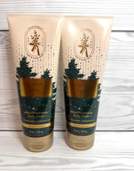 Packaging variation of Bath & Body Works eucalyptus pine body cream for all skin types.