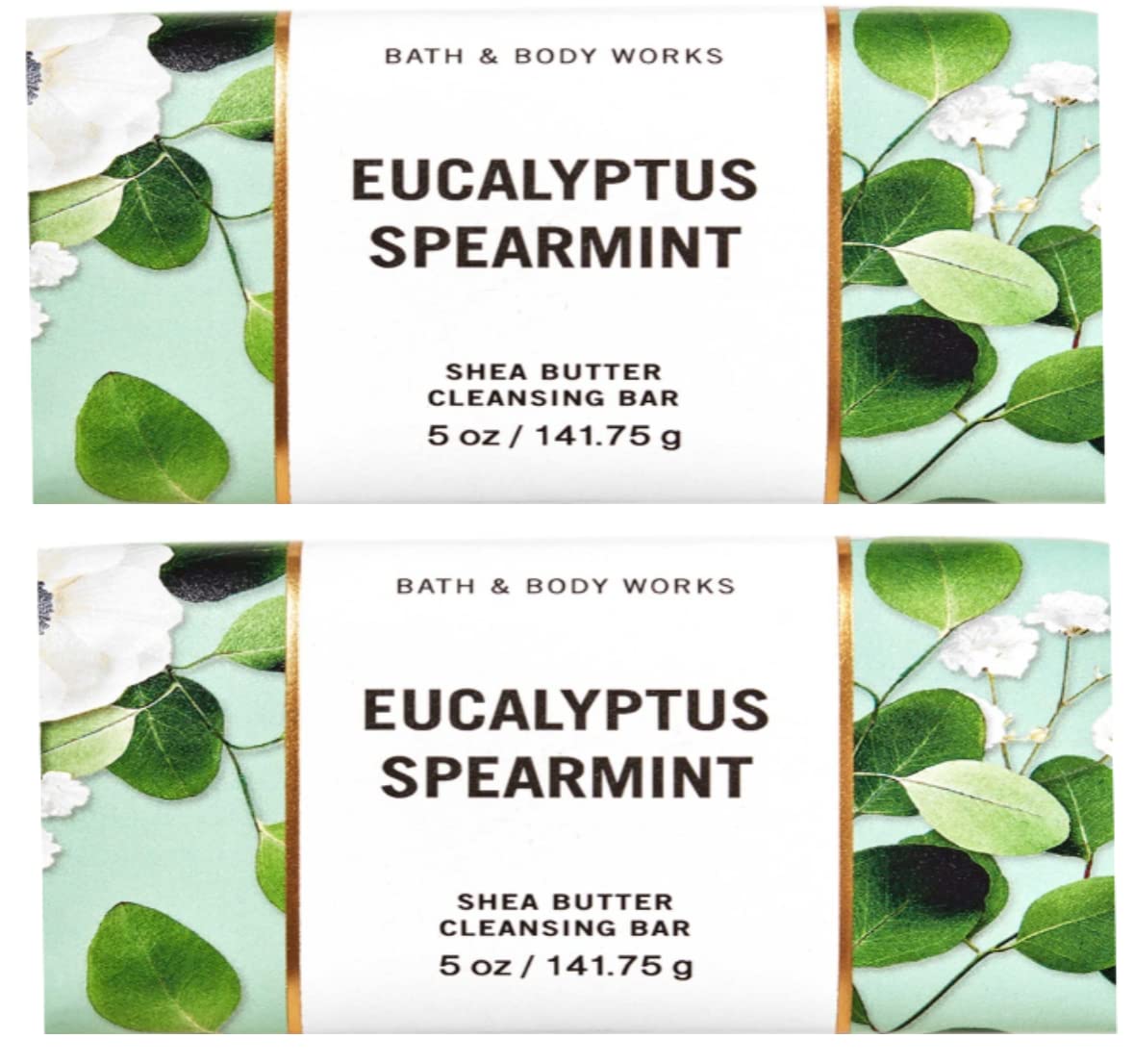 Bath & Body Works Eucalyptus Spearmint bar soap 2-pack, refreshing cleanse