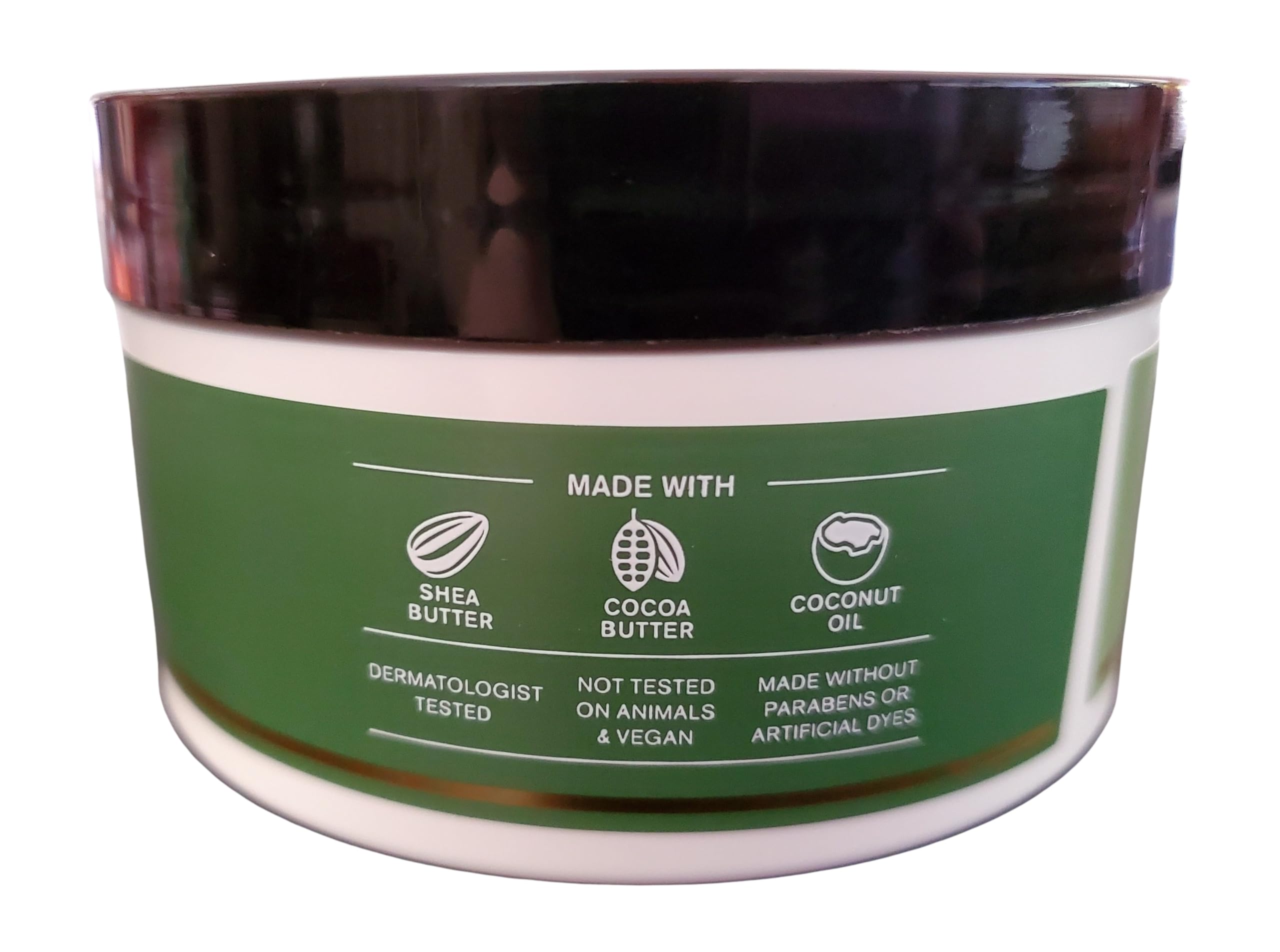 Close-up of the jar reveals whipped texture for quick absorption.