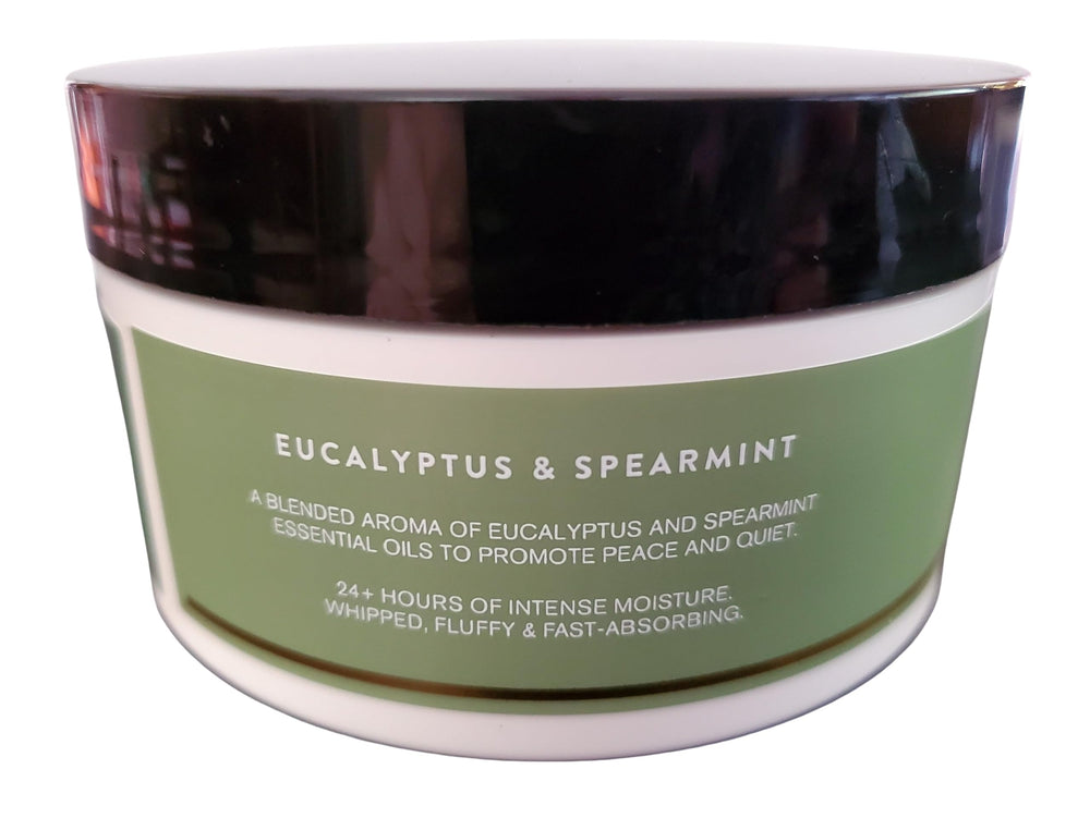 Whipped, fluffy texture highlights rich hydration with shea and cocoa butter.