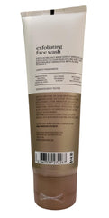 Bath & Body Works exfoliating face wash bottle pour highlighting gentle exfoliation and soothing aloe