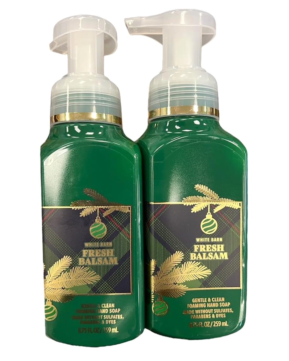 Bath & Body Works Foaming Hand Soap Fresh Balsam bottle for refreshed hands