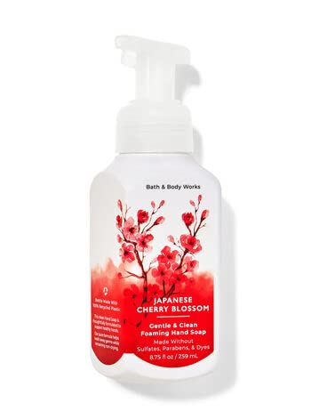 Bath & Body Works Japanese Cherry Blossom bottle offers delicate floral scent and smooth foam.