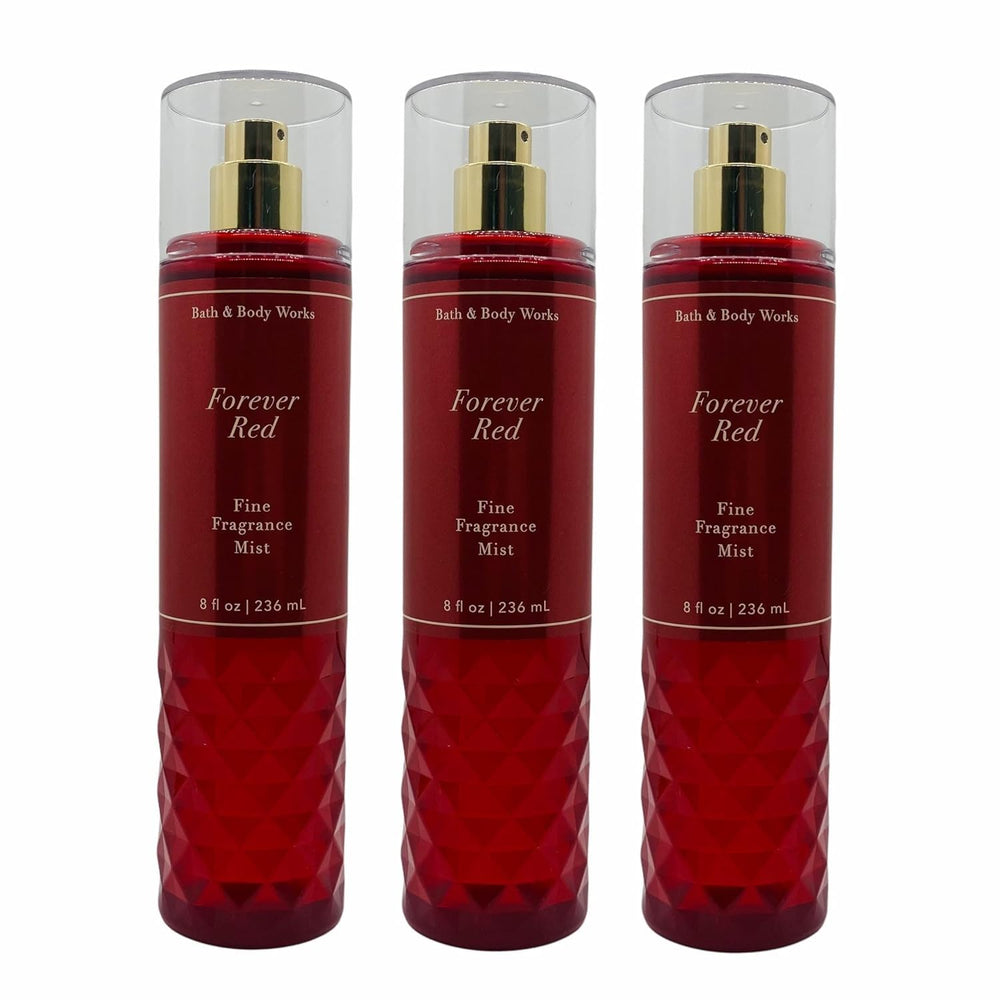 Bath & Body Works Forever Red bottle with sprayer for long-lasting fragrance.